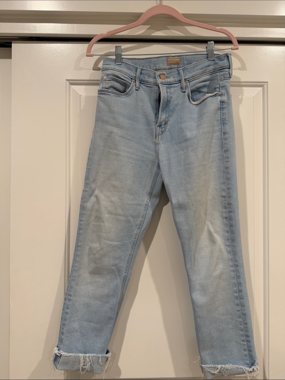 Mother - Mid Rise Dazzler - Crop Fray - Sun kissed